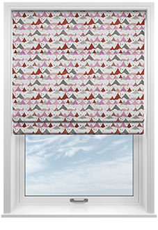 Cloudy Peaks, Petal - Roman Blind